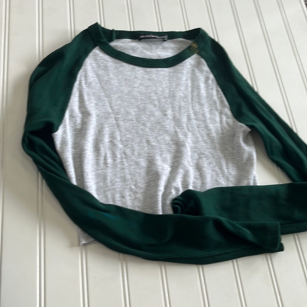 Brandy army green and grey shirt